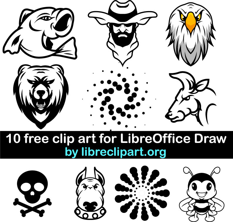 10 imágenes prediseñadas gratuitas para LibreOffice Draw