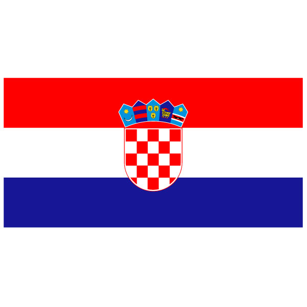 Flagge von Kroatien