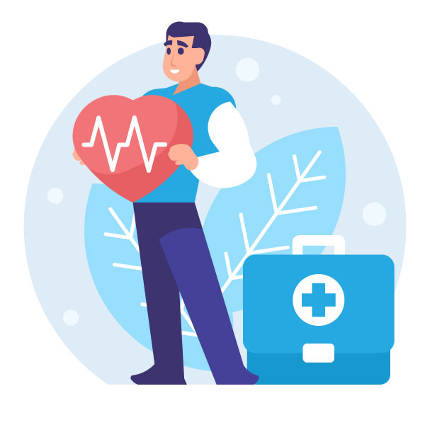 Concepto gráfico de salud cardíaca