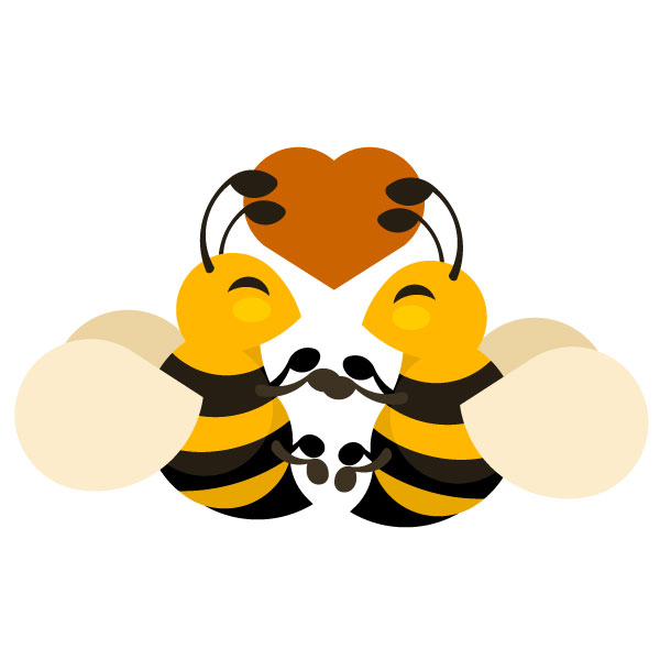 Abejas enamoradas