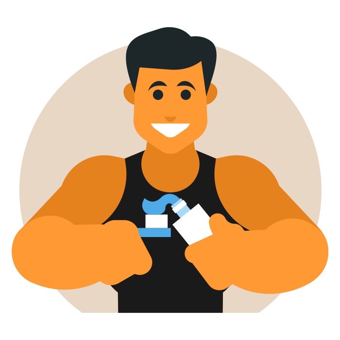 Chico cepillándose los dientes