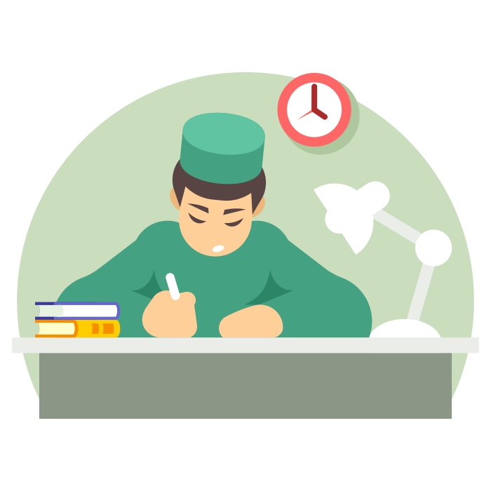 El médico escribe una receta