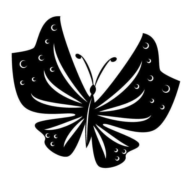 Silueta de mariposa
