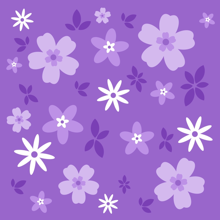 Violettes Blumenmuster