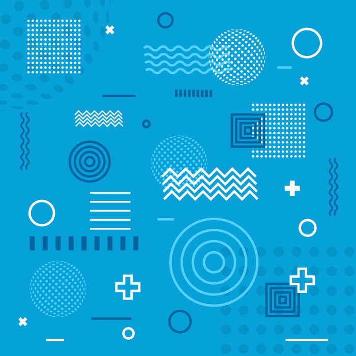 Abstraktes Memphis-Muster