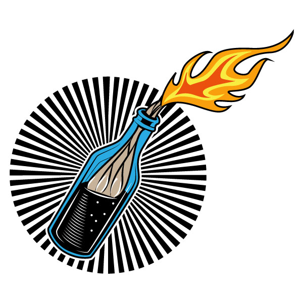 Molotow-Cocktail-Bombe