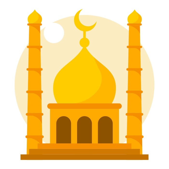 Moschee mit zwei Minaretten