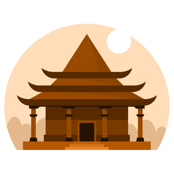 Traditionelles Haus in Japan