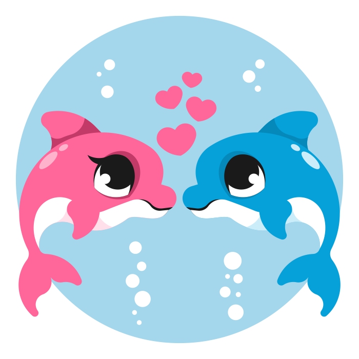 Delfines enamorados