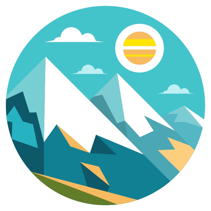 Sonnenaufgang in den Bergen