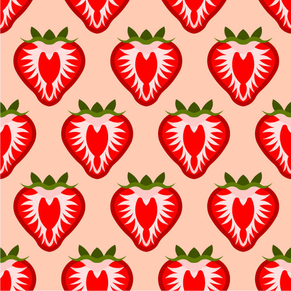 Erdbeer-Muster