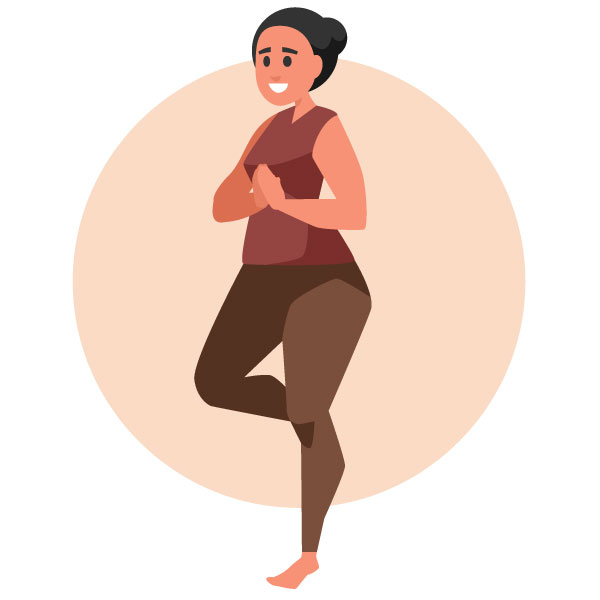 Mujer ejerciendo pilates