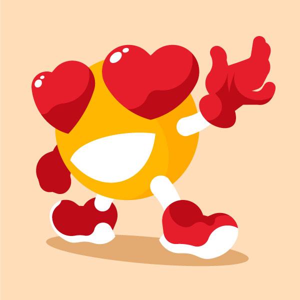 Emoji in der Liebe Emoticons