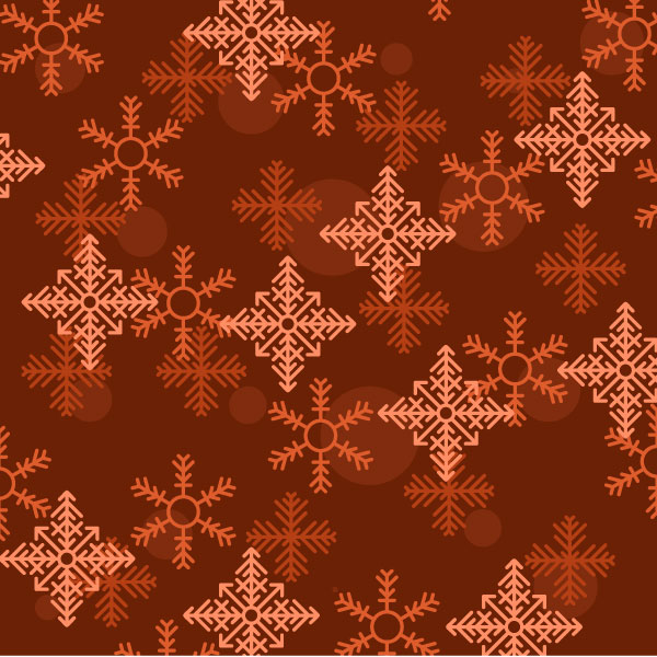 Patrón de copos de nieve