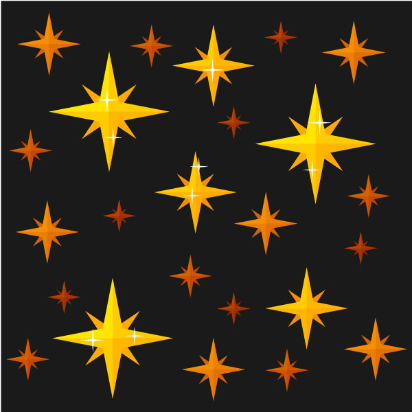 Patrón con estrellas