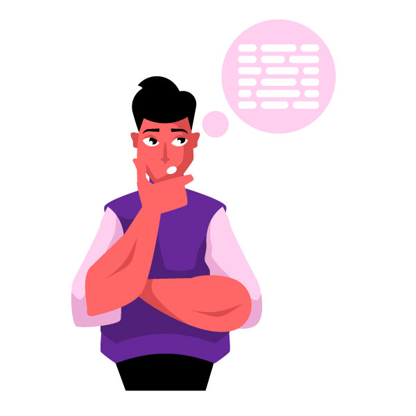 Programador pensando en el código