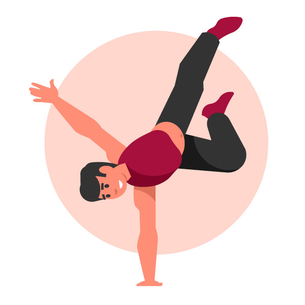 Bailarina de breakdance