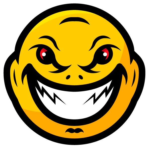 Smiley enojado