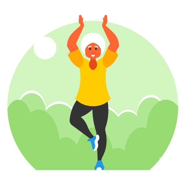 Mujer mayor haciendo ejercicio