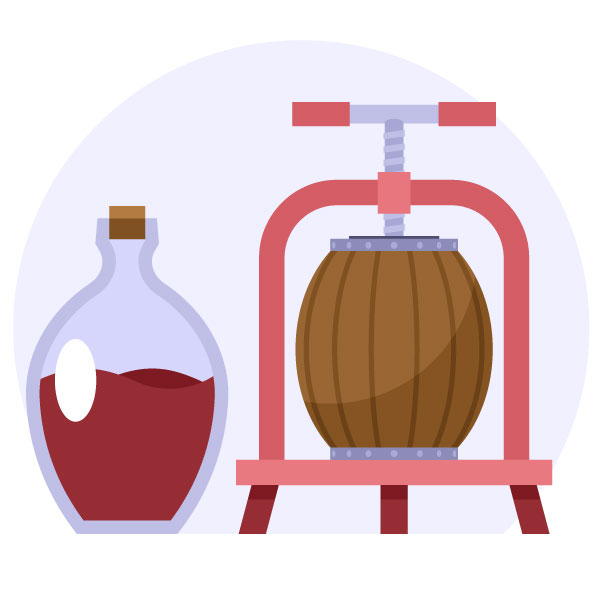 Equipos de producción de vino