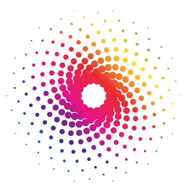 Vórtice de puntos en espiral