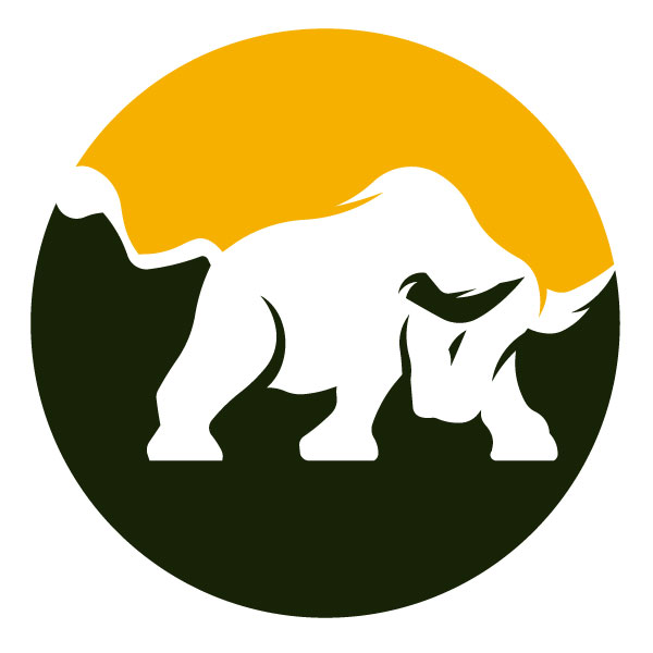 Logotipo del toro bravo en dos colores